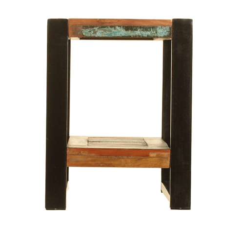 City Style Low Plant Stand or Lamp table with shelf.