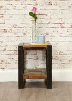 City Style Low Plant Stand or Lamp table with shelf.