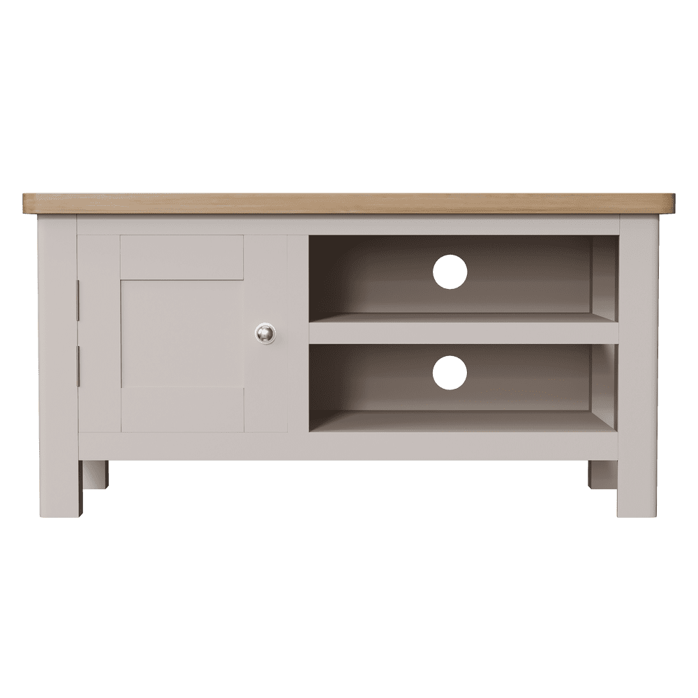 Cranleigh Standard TV Unit TV Stand With A Cupboard And Two Shelves 