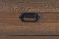 Kooky Reclaimed Wood and Steel Modular Medium Two Door Cupboard with Two Drawers