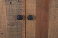 Kooky Reclaimed Wood and Steel Modular Medium Two Door Cupboard with Two Drawers