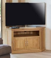 Monaco Corner TV Unit | TV Unit For Corners | Solid Wood TV Unit