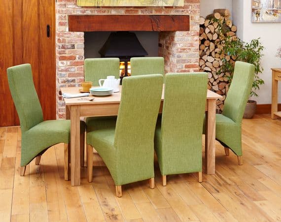 Monaco Large Dining Table | 6 Seater Dining Table | Solid Wood Table