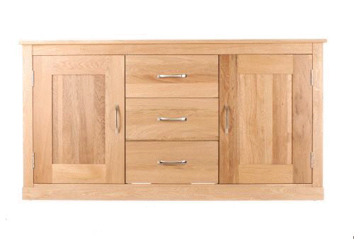 Monaco Large Sideboard | Oak Centre Drawer Sideboard | Wood Sideboard