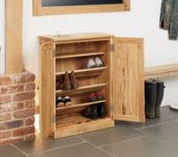 Monaco Shoe Cupboard | Shoe Storage Unit | Solid Wood Shoe Cupboard