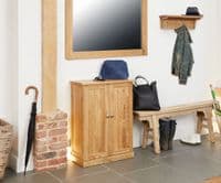 Monaco Shoe Cupboard | Shoe Storage Unit | Solid Wood Shoe Cupboard
