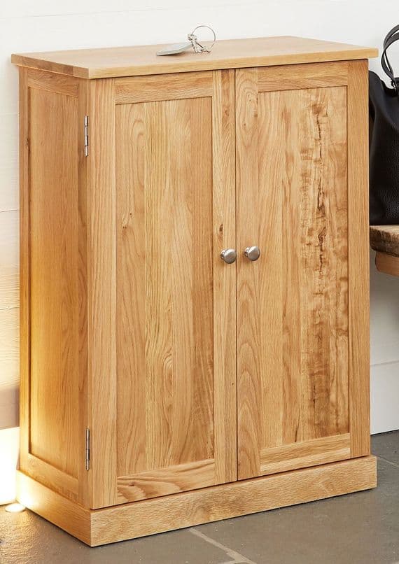 Monaco Shoe Cupboard | Shoe Storage Unit | Solid Wood Shoe Cupboard