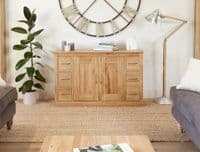 Monaco Six Drawer Sideboard | Oak Sideboard