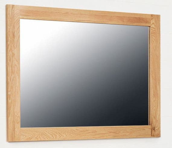 Monaco Wall Mirror | Oak Over Mantle Mirror | Mirror With Wood frame