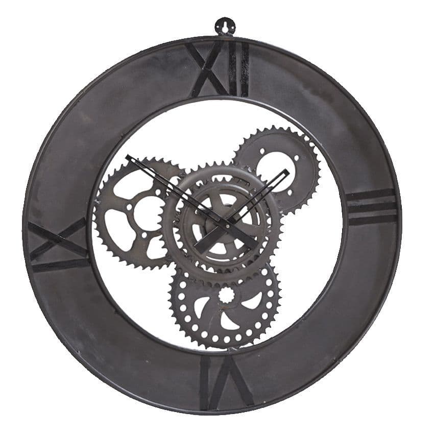 Oversized Cog Skeleton Wall Clock Extra large skeleton wall clock