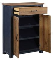 Pinewood Blue Shoe Storage Cupboard Baumhaus Splash of Blue