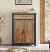 Pinewood Blue Shoe Storage Cupboard Baumhaus Splash of Blue