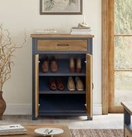 Pinewood Blue Shoe Storage Cupboard Baumhaus Splash of Blue