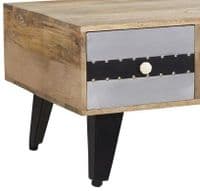 Soriano Coffee Table with 2 Drawers and Shelf