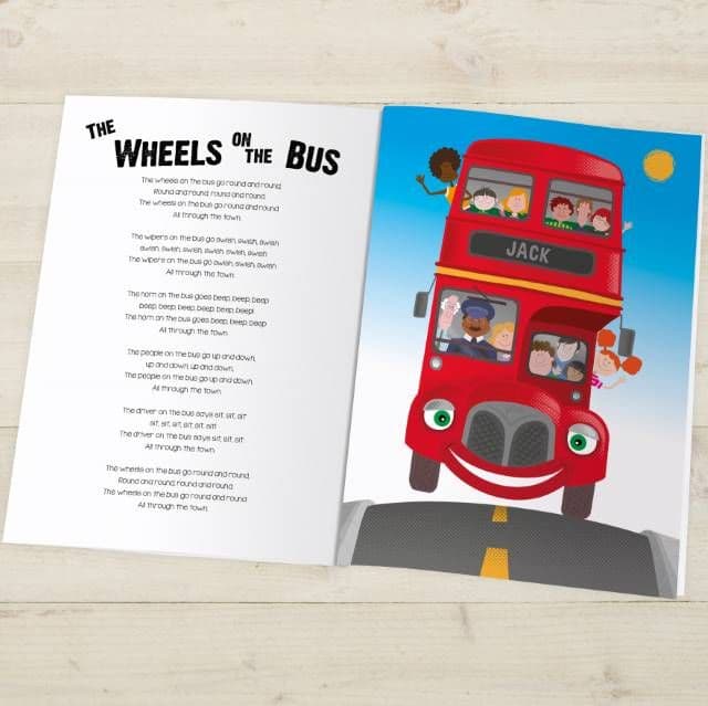 Personalised Modern Nursery Rhymes Book Personalised Baby Gifts The