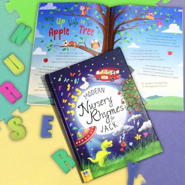 Personalised Modern Nursery Rhymes Book Personalised Baby Gifts The