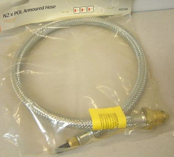 Armoured N2 x Pol with E FV Non Return Valve with 0.75m/30
