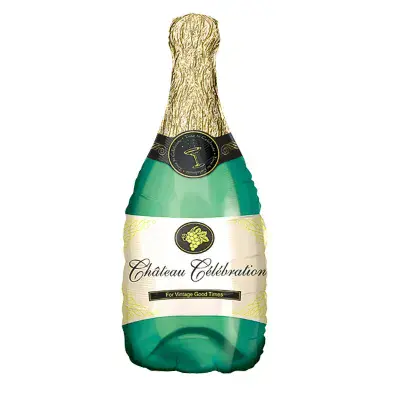Champagne Bottle Foil Balloon - 91cm x 35cm