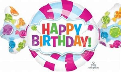 Happy Birthday Super Shape Sweet Foil  Balloon - 40