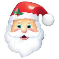 Santa Qualatex Large Foil Balloon - 32