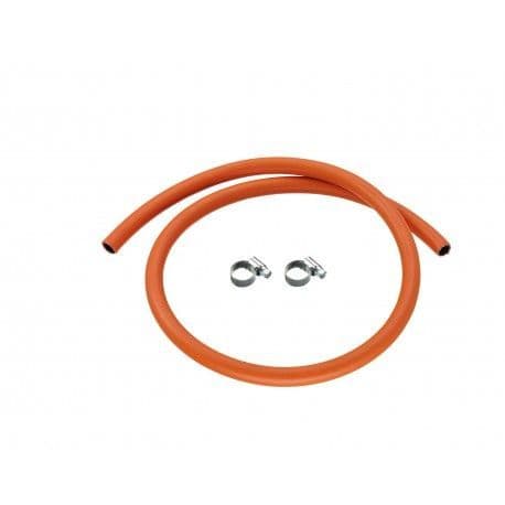 Standard 8mm  Propane/ Butane High Pressure Hose & Clips - 1 Metre