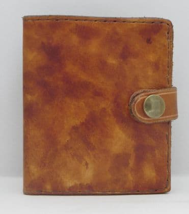 WALLET-MOTTLED MID TAN A