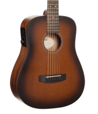 Cort Earth GO, Open Pore Brown Burst with Hyvibe, inc Gigbag