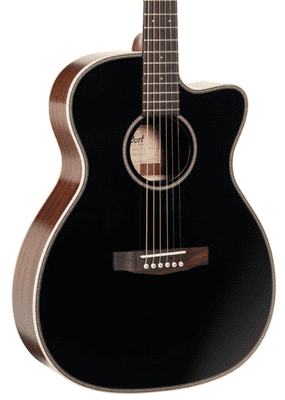 Cort Essence OC4 Black Top Semi-Gloss Electro Acoustic Guitar