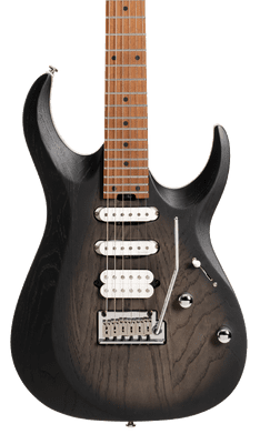 Cort X700 Triality Openpore Black Burst w/bag