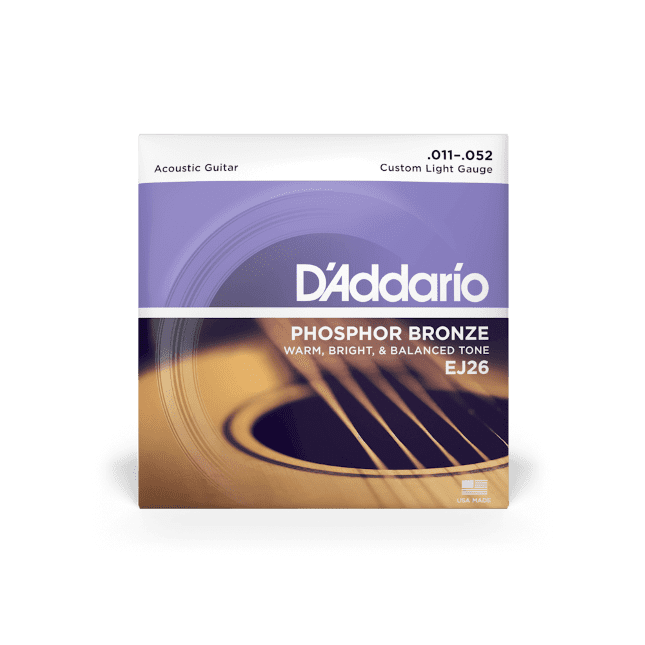 s3747 D'Addario EJ26-3D アコースティックギター弦 3セットパック×2パック（6SET） DADDARIO ( ダダリオ ) EJ26-3D 3-Pack Phosphor Bronze Wound Custom