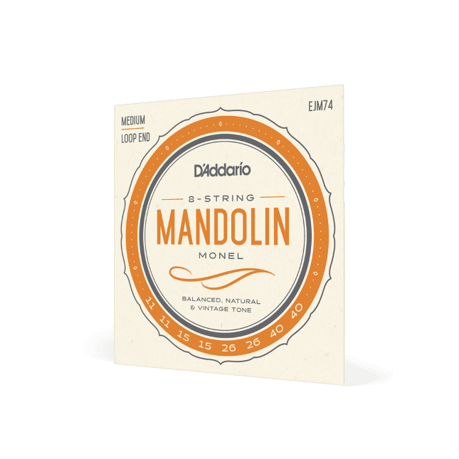 Cordes Guitare Mandoline D'Addario XS Bronze Phosphoreux - Medium 11-40 - Revêtement Longue Durée, Son Authentique