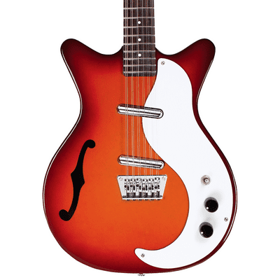 DANELECTRO 12 STRING GTR F HOLE - CHERRY SUNBURST
