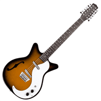 Danelectro 59 12 String F Hole Guitar in Tobacco Sunburst