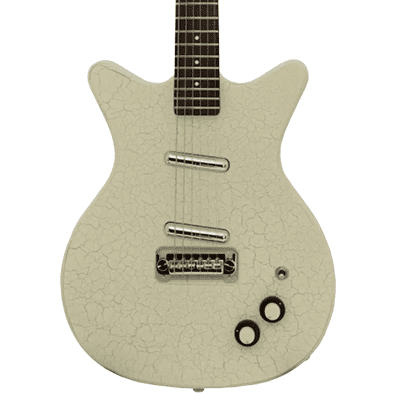 DANELECTRO 59 M NOS+ GUITAR - WHITE CRACKLE