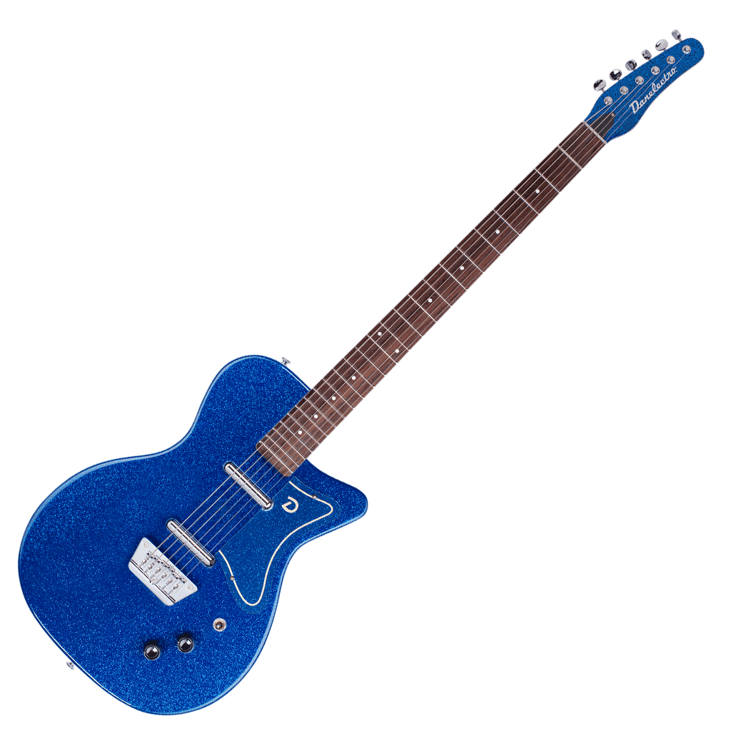 DANELECTRO BARITONE GUITAR - BLUE METALFLAKE