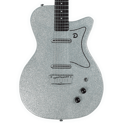 DANELECTRO BARITONE GUITAR - SILVER METALFLAKE