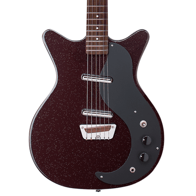 DANELECTRO GLITTER 59 - MAROON/SILVER GLITTER