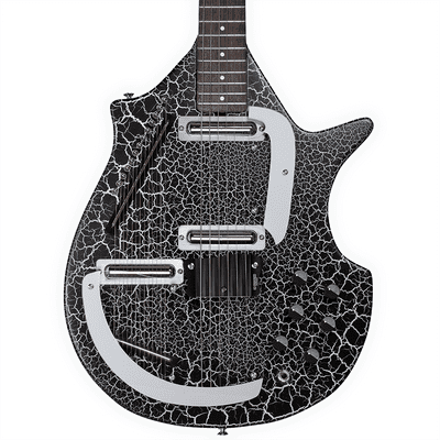 DANELECTRO LARGE SITAR - BLACK CRACKLE