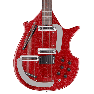 DANELECTRO LARGE SITAR - RED METALFLAKE