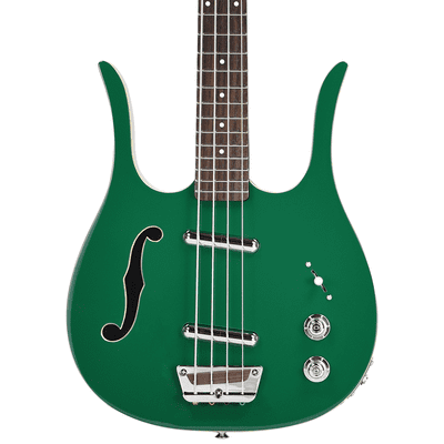 DANELECTRO RED HOT LONGHORN BASS GUITAR-JADE