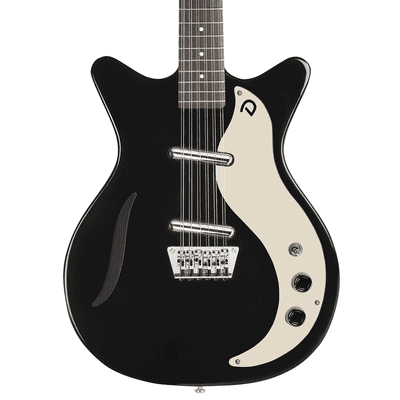 DANELECTRO VINTAGE 12-STRING GUITAR - GLOSS BLACK