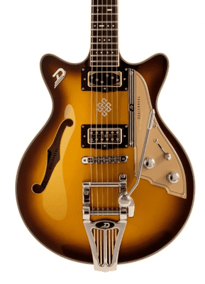 Duesenberg Alliance series Joe Walsh Gold Burst w/ Case