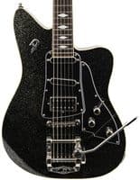 Duesenberg Paloma Black Sparkle, with Gigbag