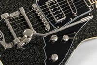 Duesenberg Paloma Black Sparkle, with Gigbag