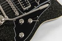 Duesenberg Paloma Black Sparkle, with Gigbag