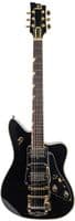Duesenberg Paloma Custom Black and Gold Guitar, inc Case