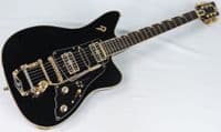 Duesenberg Paloma Custom Black and Gold Guitar, inc Case