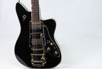 Duesenberg Paloma Custom Black and Gold Guitar, inc Case