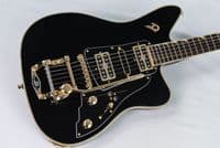 Duesenberg Paloma Custom Black and Gold Guitar, inc Case