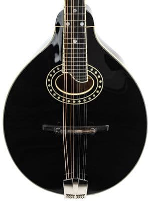 Eastman MD404-BK Mandolin, Black, With Case